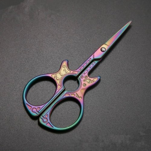 (image for) Embroidery Scissors - Rainbow Guitar